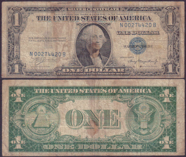 1935 A USA $1 (Fine) L001417